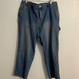 AG Denim Carpenter crop pants, size 18W